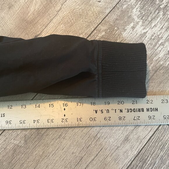 Vintage 90s Indian Motorcycle Coat Jacket Black Medium MA-1 Style - Picture 7 of 10